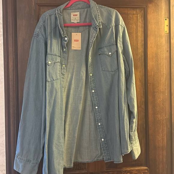 NWT Levi snap Jean shirt - Picture 1 of 5